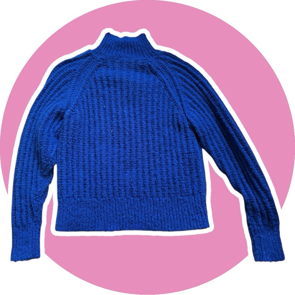 George // Royal Blue // Women's Turtleneck Sweater - Picture 7 of 7